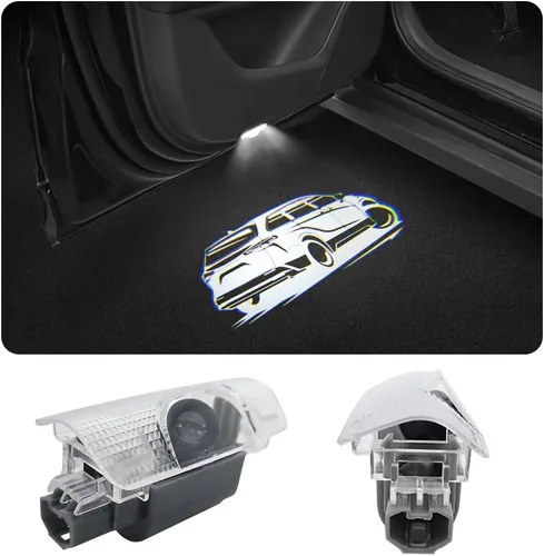 Vista 6 de 2 PCS Luces LED con Logo para Puerta de Auto Compatibles con 4Runner 2010-presente Proyector de Cortesía Luz de Bienvenida Láser Lámpara de Charco