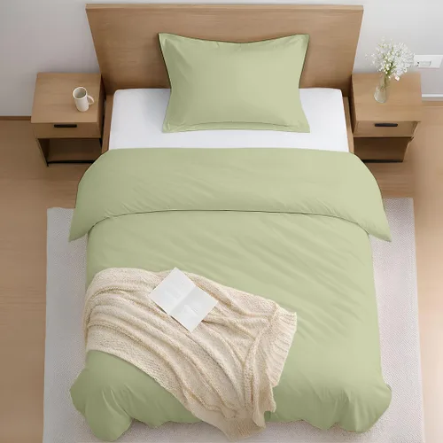 Vista 24 de Kotton Culture - Funda de edredón de microfibra prelavada de 1 pieza, tamaño individual, ropa de cama ultrasuave, ligera y transpirable, cierre