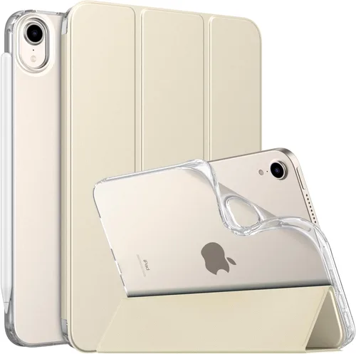 Vista 39 de MoKo Funda para el nuevo iPad mini 7 (A17 Pro) 2024, Funda para iPad mini de 6ª generación 2021 (21,08 cm), Funda para iPad mini 6, Funda trasera