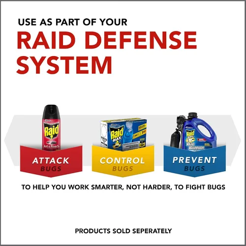 Vista 6 de Raid Ant & Roach Killer Aroma limón 17.5 onzas (paquete de 4)
