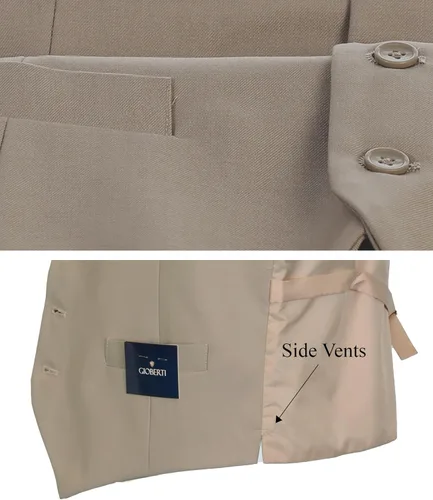 Vista 4 de Gioberti - Chaleco formal para hombre, apto para negocios o como vestimenta casual