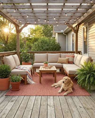 Vista 75 de Rugs.com Outdoor Solid Collection - Alfombra de pelo plano beige de 2 x 3 pulgadas, perfecta para entradas, cocinas, rincones de desayuno, piezas