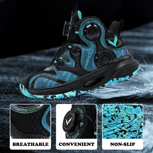 Vista 2 de JMFCHI SPORTS Zapatillas deportivas para niños y niñas, para correr, deportes, casuales