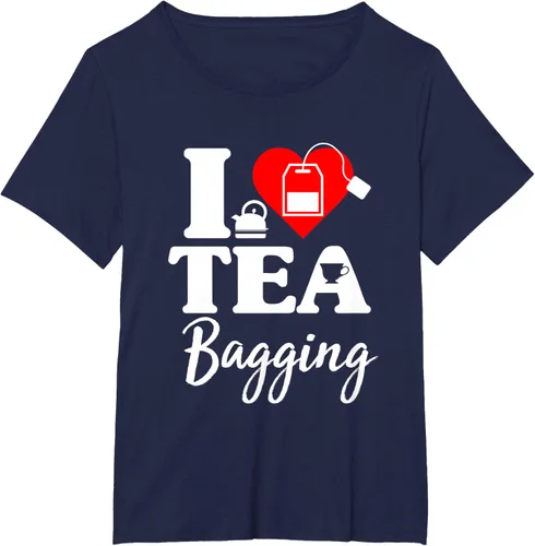 Vista 12 de Camiseta con texto en inglés "I Love Tea Bagging", divertida camiseta para bebedores de té, Negro