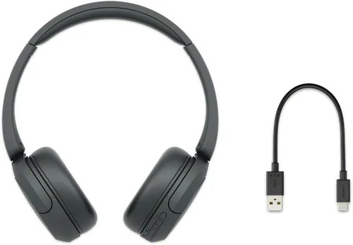 Vista 6 de Sony WH-CH520 - Auriculares inalámbricos Bluetooth con micrófono, color negro Cómodo diseño ligero, batería de hasta 50 horas con carga rápida