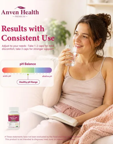 Vista 7 de Probióticos vaginales para mujeres, equilibrio de pH y apoyo de olores saludables con lactobacillus, prebióticos y arándanos, 60 mil millones