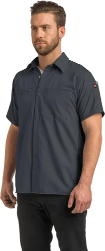 Vista 5 de Red Kap Men's Short Sleeve Performance Plus Shop Shirt with Oilblok Technology