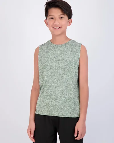 Vista 2 de Real Essentials Paquete de 5 Camiseta sin mangas para niños Dry-Fit Active Athletic Performance