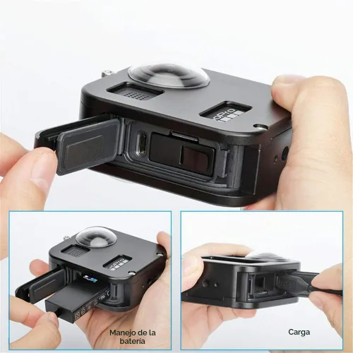 Vista 3 de Carcasa Carcasa Carcasa Cubierta CNC Aleación de Aluminio Funda Protectora para GoPro Max Accesorios