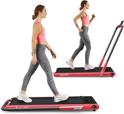 Vista 11 de Goplus 2 in 1 Folding Treadmill, 2.25HP Under Desk Electric Superfit Treadmill, Installation-Free with APP Control, Remote Control, Bluetooth