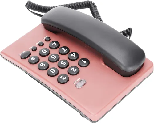 Vista 8 de Teléfono con cable, escritorio con cable de escritorio, teléfono fijo para teléfono con cable con cable con doble auricular magnético, silencio