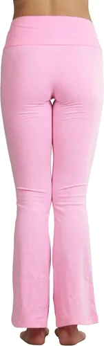 Vista 2 de ToBeInStyle Leggings de yoga acampanados para mujer, cómodos, de mezcla de algodón