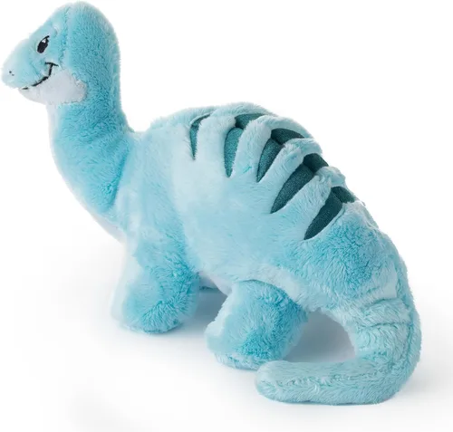 Vista 3 de The Petting Zoo ZOOLOGEE - Peluche de animal de peluche de Brachiosaurus, dinosaurio azul, 11 pulgadas