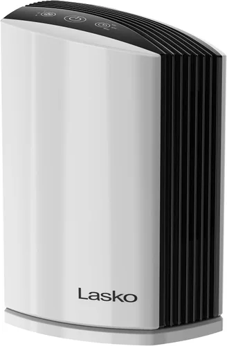Vista 7 de Lasko LP200 - Purificador de aire de escritorio HEPA con temporizador para un entorno doméstico más limpio y fresco, filtración de 2 etapas que