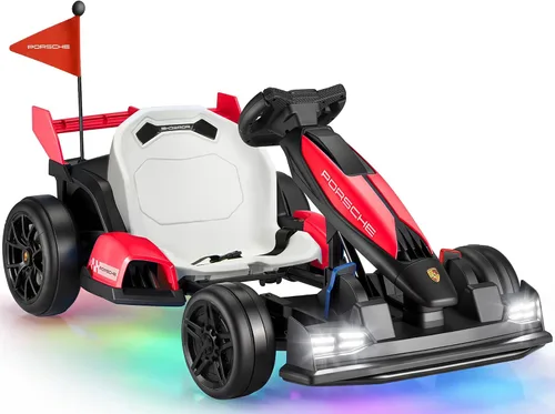Vista 13 de Go Kart eléctrico de 24 V para niños, con licencia Porsche Drift Azul