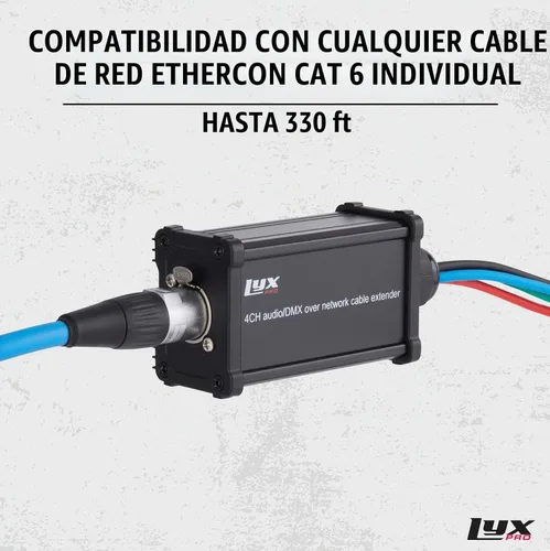 Vista 5 de LyxPro XLR 3 pies de cable de audio de 4 canales de 3 pines de red múltiple para conexión hembra de escenario y estudio de grabación, excelente