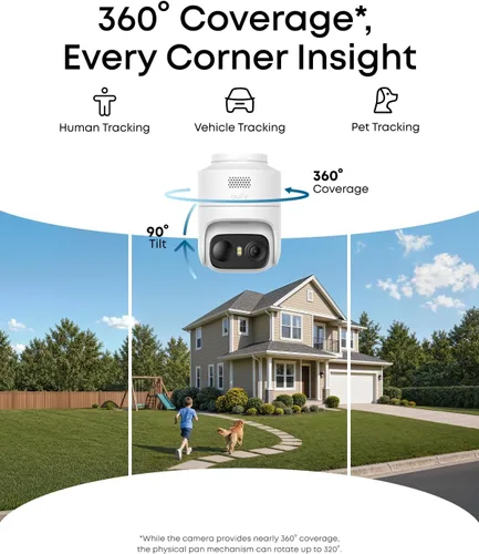 Vista 2 de eufy Security eufyCam C37, cámaras solares inalámbricas para exteriores