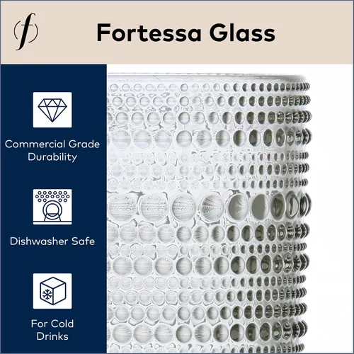 Vista 3 de D&V By Fortessa Jupiter - Vaso para bebidas heladas, 385 ml, juego de 6