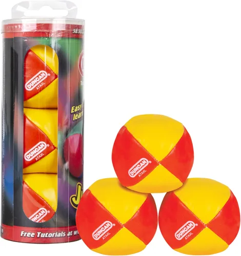 Vista 7 de Duncan Toys Malabares - Pelotas de malabarismo, multicolor, conchas de vinilo, bolas de circo con diseño de 4 paneles, frijoles de plástico, paquete