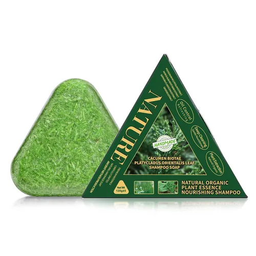 Vista 8 de Barra de champú de carbón de bambú, limpieza profunda, cabello seco hidratante con jabón sólido natural, champú de limpieza hidratante para control