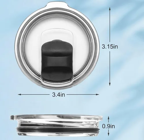 Vista 7 de Paquete de 2 tapas para vaso Yeti magnéticas de repuesto de 20 onzas, para vaso de 20 onzas, taza de 10/24 onzas, Lowball de 10 onzas, pintas de 16