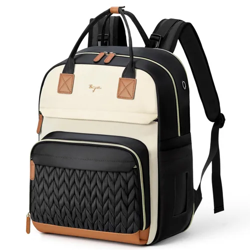Vista 9 de Mochila para pañales extra grande para 2 niños gemelos, bolsas de viaje para bebé para mamá y papá, 25-37L, expandible, con cambiador, orificio