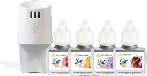 Vista 29 de Scent Fill Ambientador enchufable de sidra de manzana, repuestos de aceite perfumado, 2 recambios + difusor