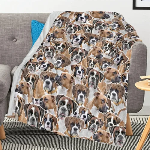 Vista 21 de Airedale - Manta de regalo para perro, linda manta de franela estampada para cama, sofá, sofá