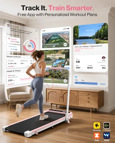 Vista 6 de Cardirun Almohadilla rosa con inclinación del 10% y barra de mango, cinta