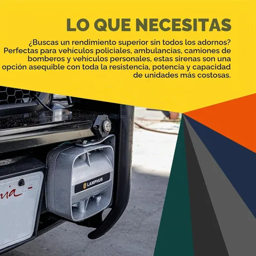 Vista 6 de SoundAlert - Altavoz compacto de sirena de 100 W [120-130 dB] [IP66 resistente al agua] [universalmente compatible] Altavoz de bocina de aire