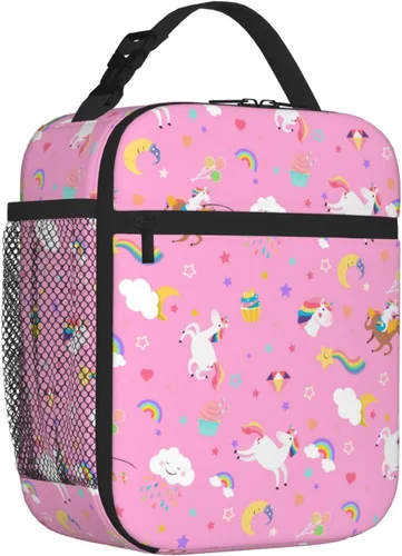 Vista 14 de Bolsa de almuerzo divertida para niños con pelotas deportivas, bolsa reutilizable para baloncesto, fútbol, fútbol americano y béisbol, lonchera