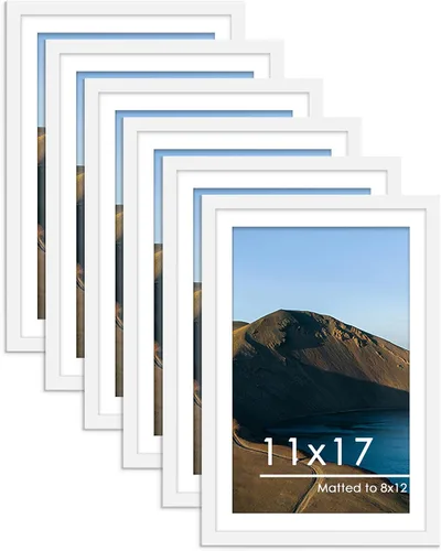 Vista 24 de PEALSN - Juego de 6 portarretratos de 5 x 7 pulgadas para fotos de 4 x 6 pulgadas con paspartú/5 x 7 pulgadas sin paspartú, para montaje en Negro