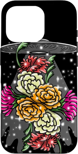 Vista 20 de Alien Floral UFO Girly Extraterrestrial Space Lover - Funda de regalo para iPhone 17