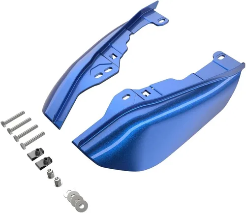 Vista 72 de Advanblack Deflectores de aire de marco medio RG 2024 compatibles con Harley Touring Street Glide, Road King, Electra Glide, 2009-2025 (naranja baya)