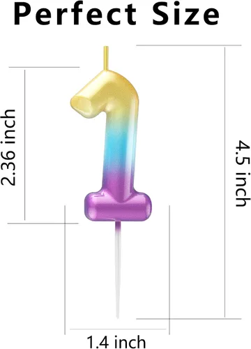 Vista 63 de Velas de número 9 arcoíris con número 3D para decoración de fiesta de pastel de cumpleaños, suministros de celebración de aniversario de boda