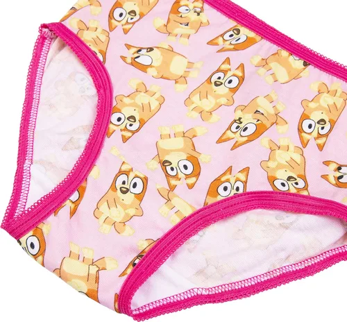 Vista 3 de Bluey Girls' 100% Soft Combed Cotton 10-Pack Underwear, Sizes 23t, 4t, 4, 6, and 8
