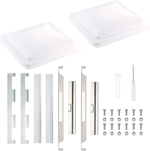 Vista 8 de Expert - Repuesto de tapa de ventilación para autocaravana (paquete de 1), ajuste universal para remolques, cámpers y autocaravanas, cubiertas