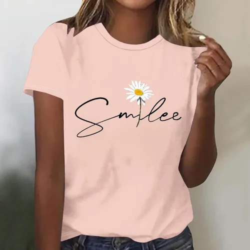 Vista 117 de Camiseta con estampado de animales para mujer, camiseta de libélula divertida, linda camiseta de manga corta, blusa de primavera 2023, camisas