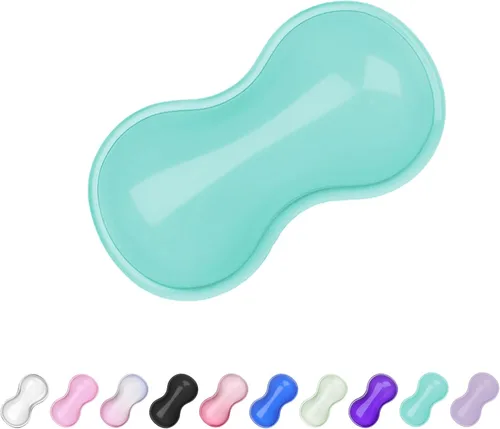 Vista 27 de Reposamuñecas de Gel para Teclado y Ratón, Reposamuñecas para Teclado, Soporte de Muñeca para Ratón, Alivio del Dolor, Toque Fresco, Antideslizante