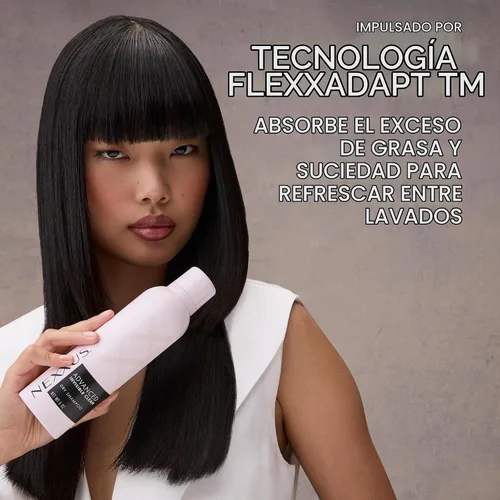 Vista 3 de Champú Seco Nexxus Advanced Invisible Clean para Control Instantáneo de Grasa y Frescura de 72 Horas con Tecnología Flexx-Adapt 5 oz
