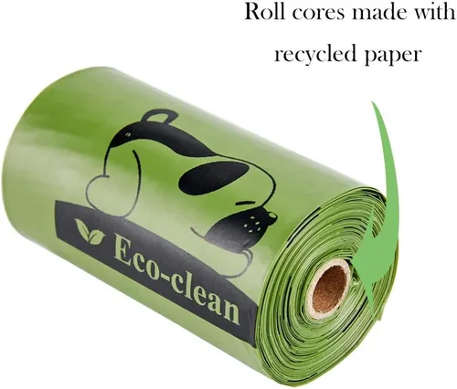 Vista 7 de ECO-CLEAN Bolsas de excremento biodegradables, 16 rollos/240 bolsas