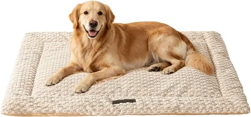 Vista 14 de SOMAHE Tapete plano para cama para gatos, forro polar de burbujas suaves Café