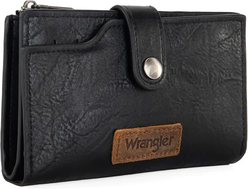 Vista 5 de Wrangler - Billetera para mujer con tarjetero plegable, cierre y ventana para identificación