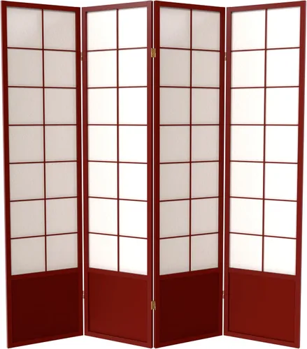 Vista 11 de Red Lantern Pantalla Zen Shoji de 5.9 ft de altura - Miel - 5 paneles