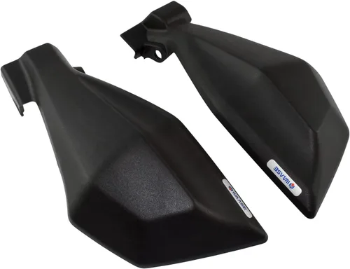 Vista 6 de Paramanos de motocicleta negro manillar cepillo de mano protector de freno embrague cubierta protector de flujo de aire deflector de viento