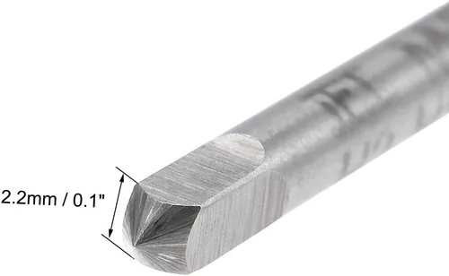 Vista 4 de uxcell Rosca que forma el golpecito M2 Rosca 0,4 echada H2 HSS Titanium recubierto