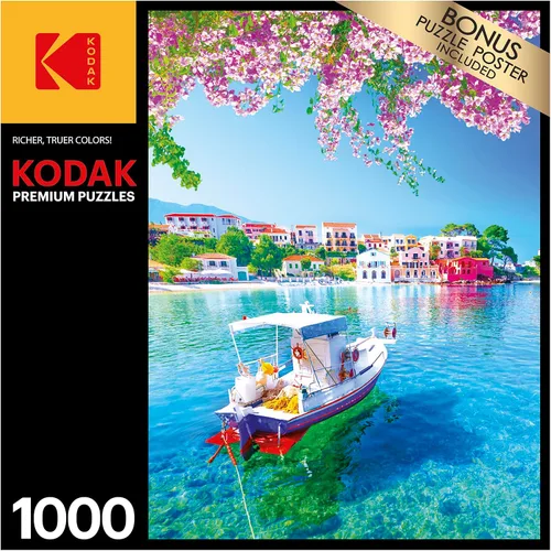 Vista 2 de RoseArt - Kodak Premium - Assos Village - Rompecabezas de 1000 piezas para adultos