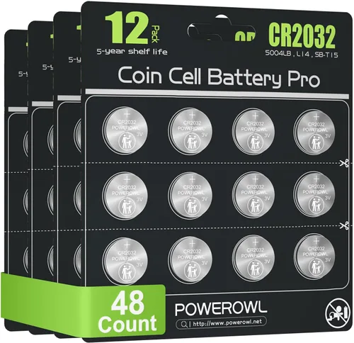 Vista 8 de POWEROWL Paquete de 12 Baterías CR2032 de Alta Capacidad - Reemplazo de Batería CR2032 de Litio 3V para Apple Airtag, Llavero, Control Remoto