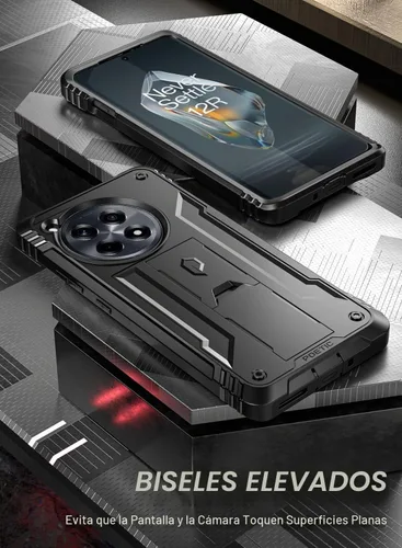 Vista 7 de Funda Poetic Revolution Compatible con OnePlus 12R 5G (2024), con protector de pantalla integrado, funciona con identificación por huellas