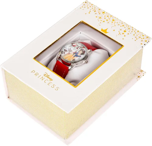 Vista 5 de Disney 100 Aniversario Reloj Floral Blancanieves, Rojo -, Estampado De Personajes